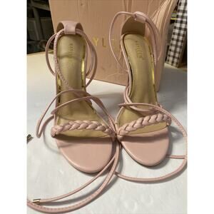 KAYLEEN BY Los Angeles Pink Sz 8.5 Berkeley 21 Sandal Heels Shoes